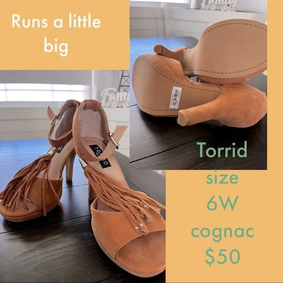 Torrid suede heels 6W - Picture 2 of 3